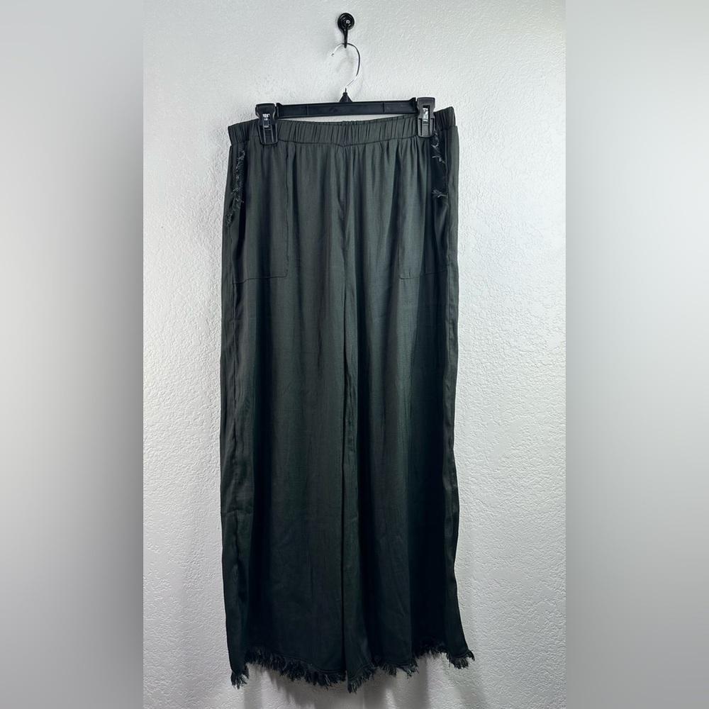 Grade & Gather Women’s Wide Leg Black Slack Pants Size M